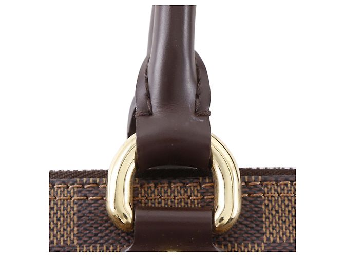 Louis Vuitton Borsa Saleya PM Damier Ebene Marrone - vista 23