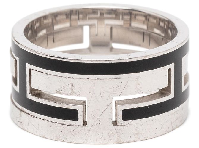 Ring Anello Move H in argento sterling e smalto Hermès - vista 3