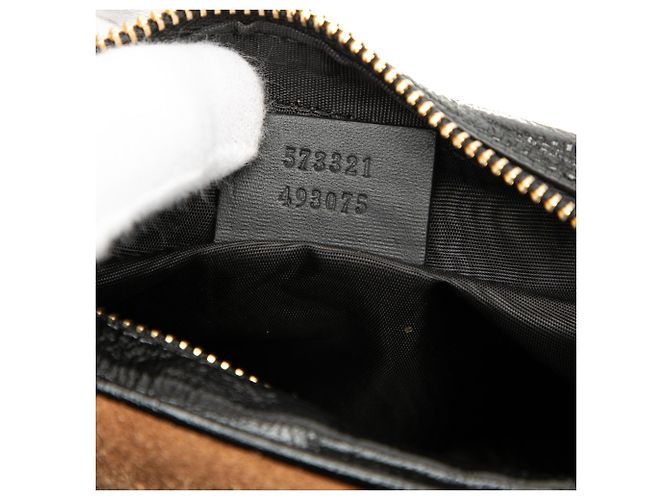 Gucci Mini Crossbody Ophidia in Camoscio Marrone - vista 6