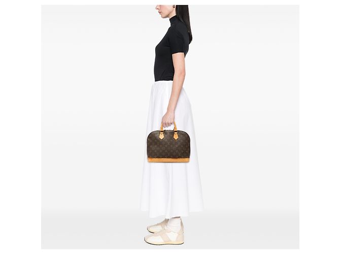 Louis Vuitton Brown Monogram Alma PM - view 9
