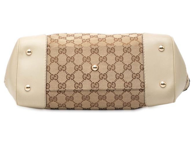 Gucci Mayfair Tote aus beigem GG Canvas - Ansicht 3