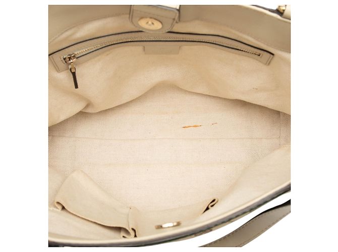 Gucci Mayfair Tote aus beigem GG Canvas - Ansicht 4