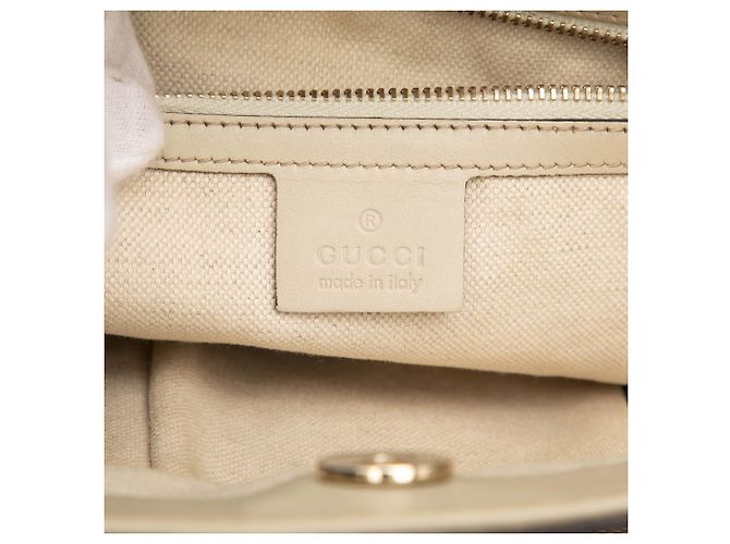 Gucci Mayfair Tote aus beigem GG Canvas - Ansicht 5