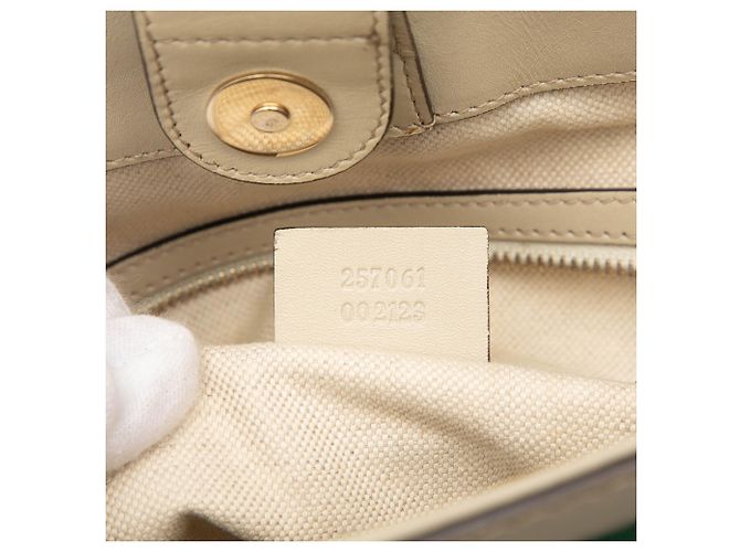 Gucci Mayfair Tote aus beigem GG Canvas - Ansicht 6