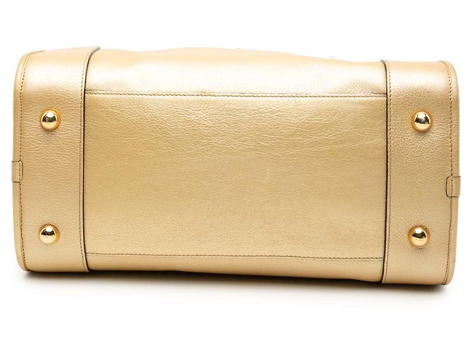 LOEWE Amazona 32 in pelle di capra dorata D'oro - vista 3
