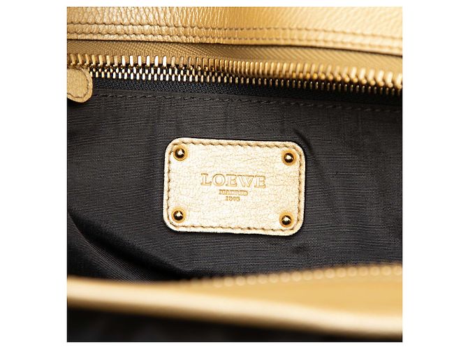 LOEWE Amazona 32 in pelle di capra dorata D'oro - vista 5