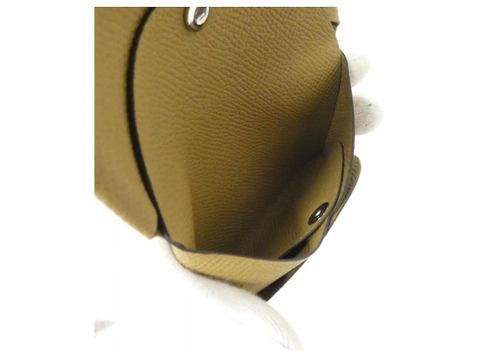 Monedero Duo Calvi de Hermès Beige - vista 4