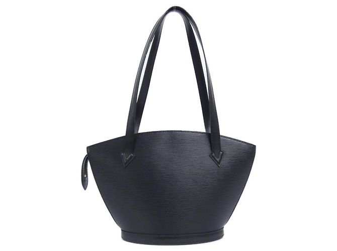 Louis Vuitton Epi Saint-Jacques Lange Schultertasche Schwarz - Ansicht 2