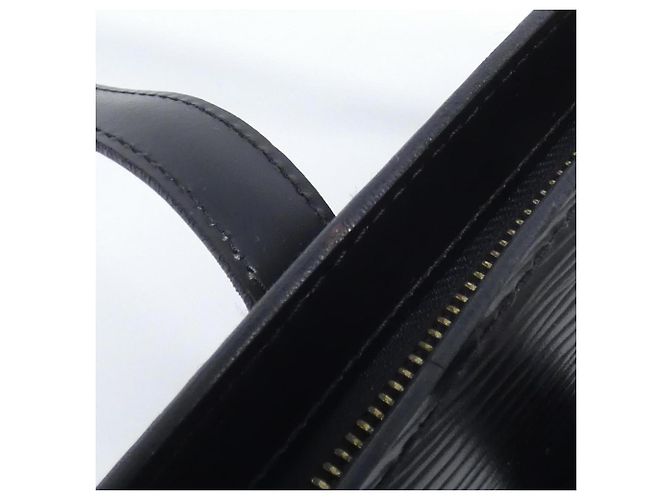 Louis Vuitton Epi Saint-Jacques Lange Schultertasche Schwarz - Ansicht 7
