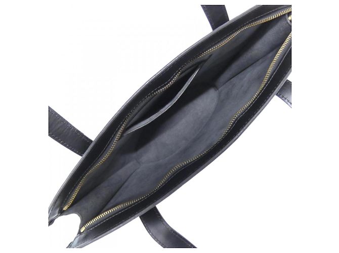 Louis Vuitton Epi Saint-Jacques Lange Schultertasche Schwarz - Ansicht 9