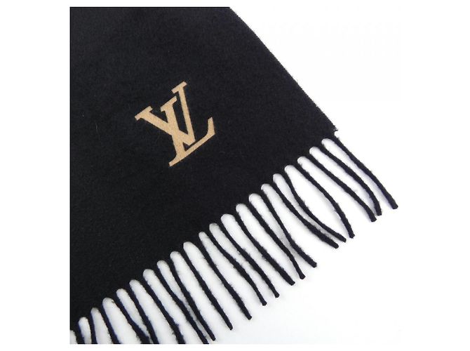 Écharpe en soie noire Louis Vuitton - vue 2