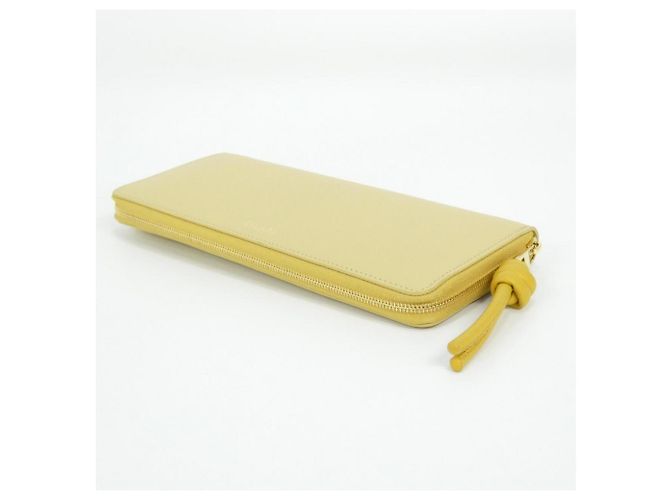Cartera Larga de Cuero Loewe Amarillo - vista 3
