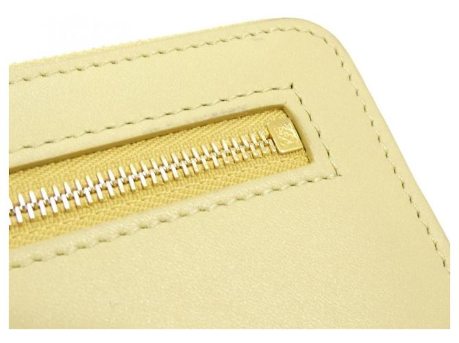 Cartera Larga de Cuero Loewe Amarillo - vista 7