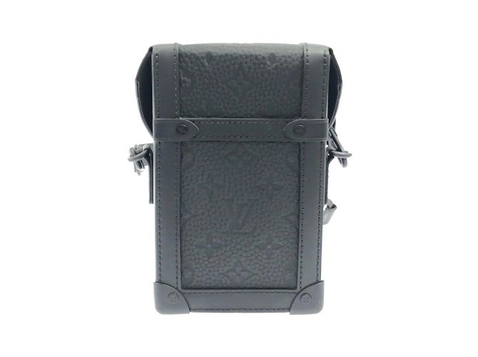 Portafoglio verticale indossabile in tela Monogram Taurillon Louis Vuitton Nero - vista 2