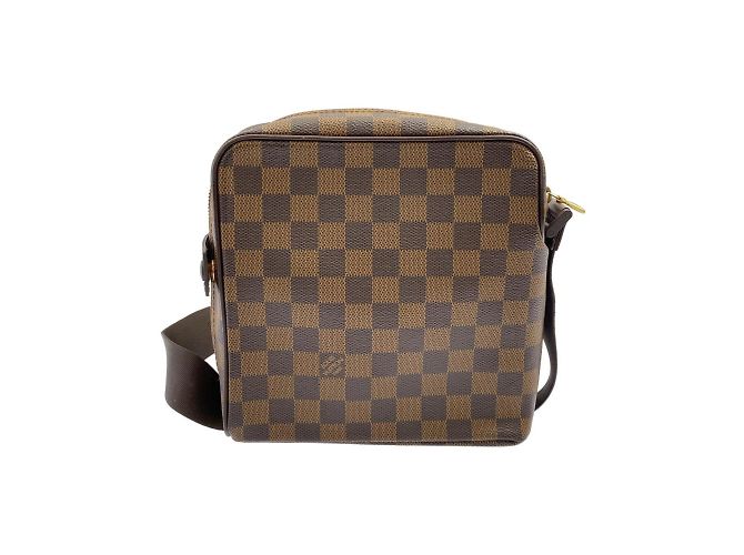 Borsa a Spalla Louis Vuitton Damier Olaf PM Marrone - vista 2