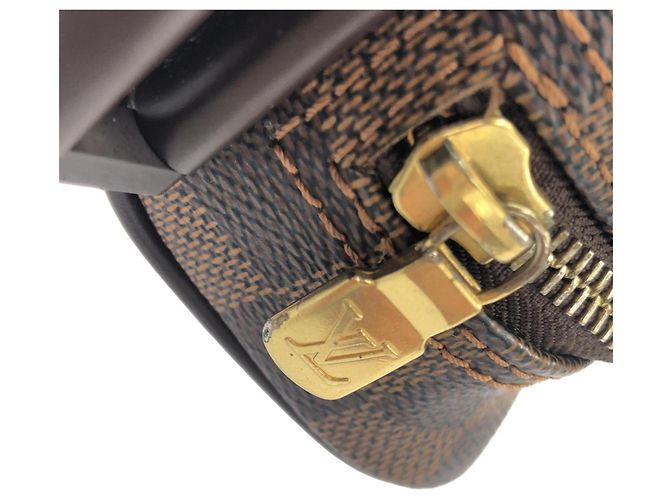 Borsa a Spalla Louis Vuitton Damier Olaf PM Marrone - vista 6