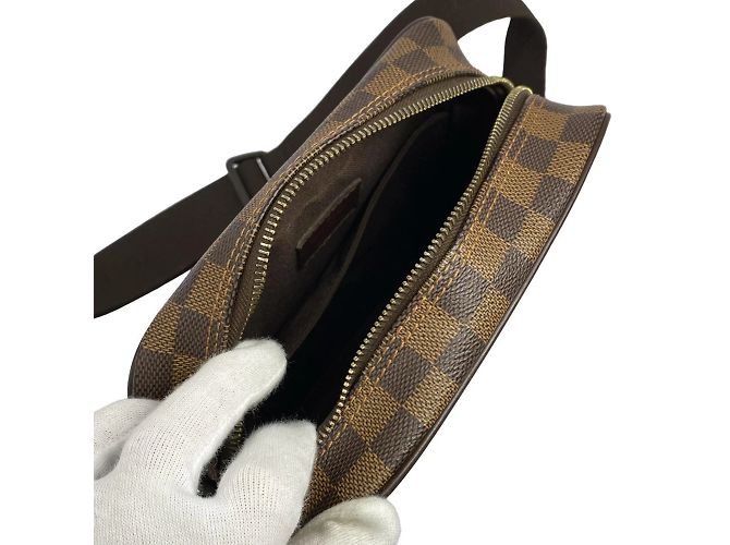 Borsa a Spalla Louis Vuitton Damier Olaf PM Marrone - vista 8