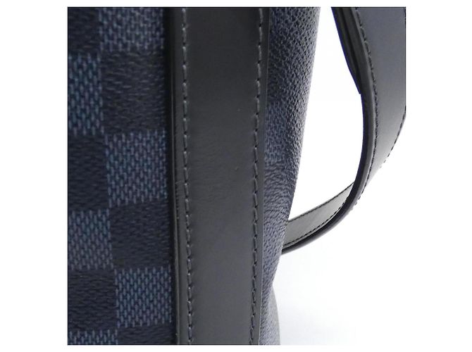 Sac à main Greenwich Damier Cobalt de Louis Vuitton Noir Bleu - vue 8