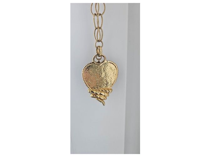 Just Cavalli Collana pendente a cuore in oro e onice Nero D'oro - vista 3