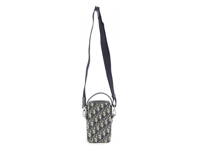Pochette Micro Dior Rider di Christian Dior Nero Beige Blu navy - vista 3