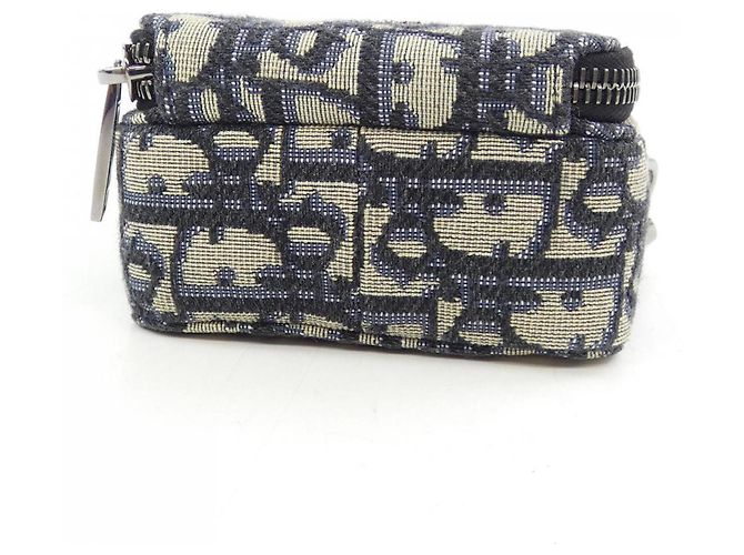 Pochette Micro Dior Rider di Christian Dior Nero Beige Blu navy - vista 4