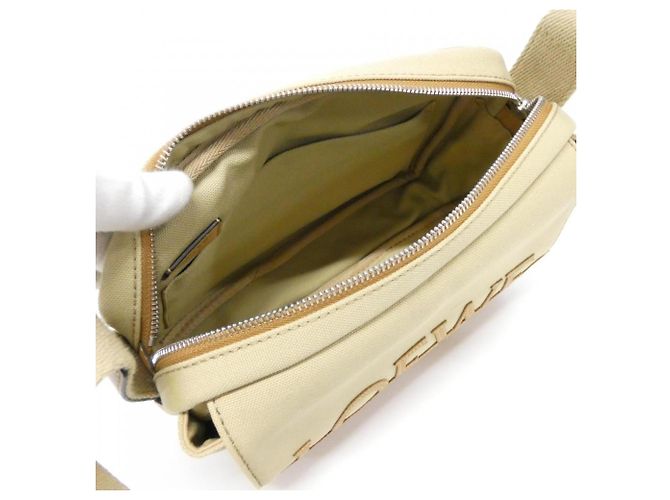 Borsa a spalla militare Loewe Beige - vista 6
