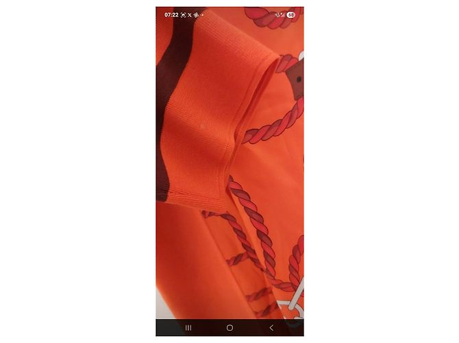 Twillaine Long Hermès Negro Roja Naranja - vista 3