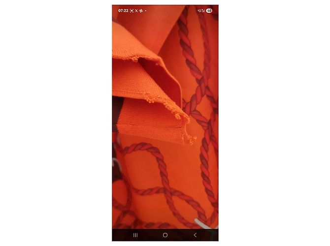 Twillaine Long Hermès Negro Roja Naranja - vista 6