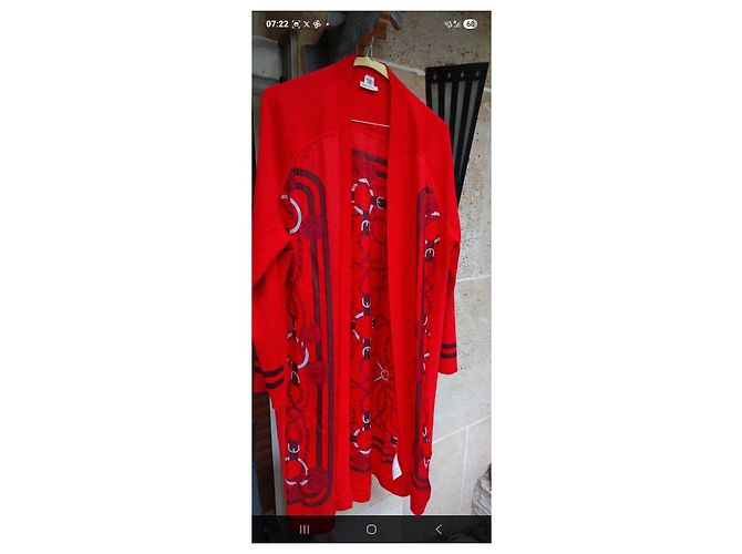 Twillaine Long Hermès Negro Roja Naranja - vista 9