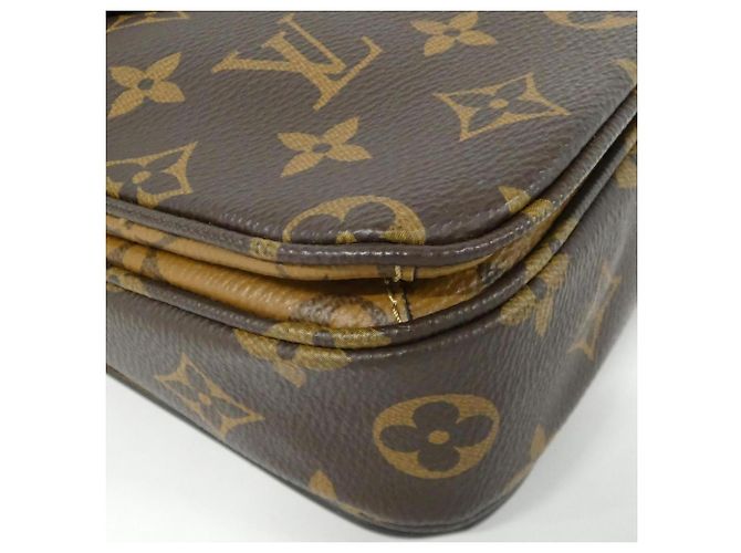 Borsa Pochette Metis MM Monogram Reverse Louis Vuitton Marrone - vista 3
