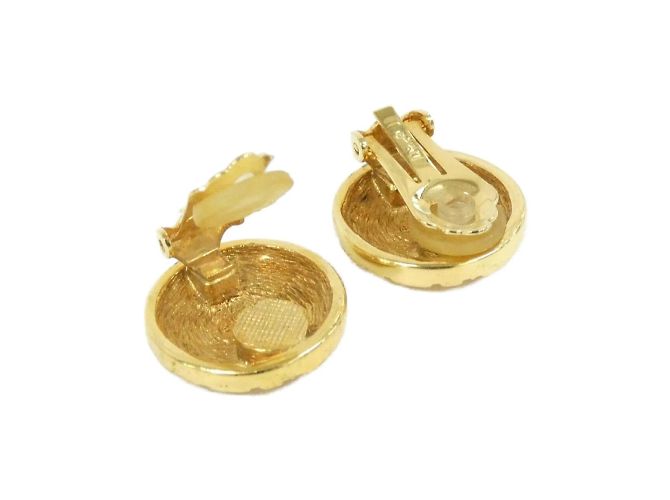 Orecchini a clip dorati Christian Dior D'oro - vista 3