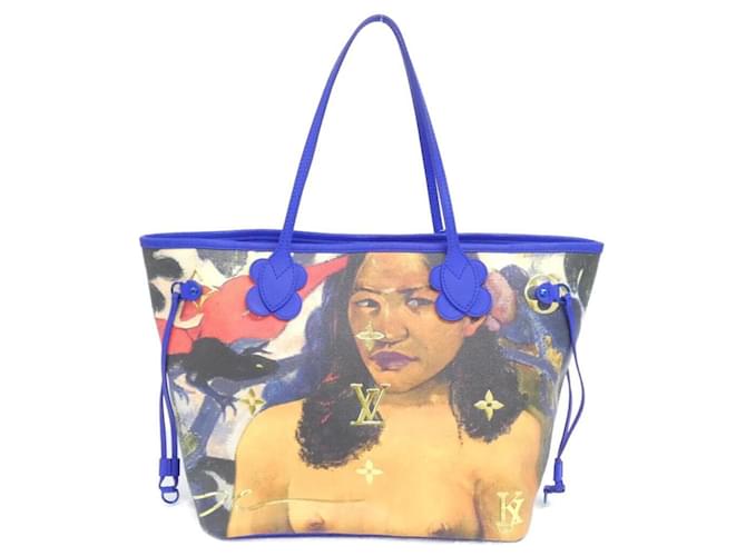 Borsa Louis Vuitton Monogram Celty Neverfull MM Blu Blu scuro - vista 2