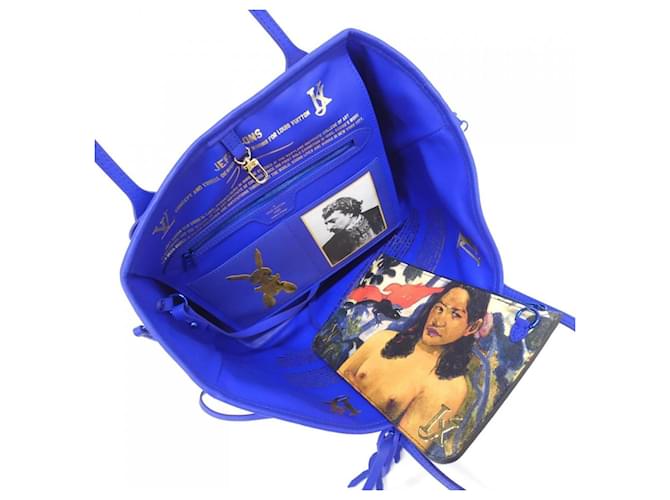 Borsa Louis Vuitton Monogram Celty Neverfull MM Blu Blu scuro - vista 5