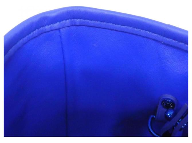 Borsa Louis Vuitton Monogram Celty Neverfull MM Blu Blu scuro - vista 7