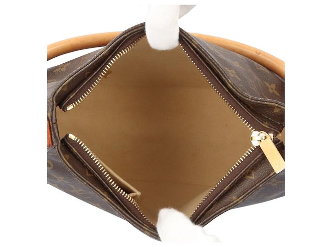 Borsa a Spalla Monogram Looping MM di Louis Vuitton Marrone - vista 7