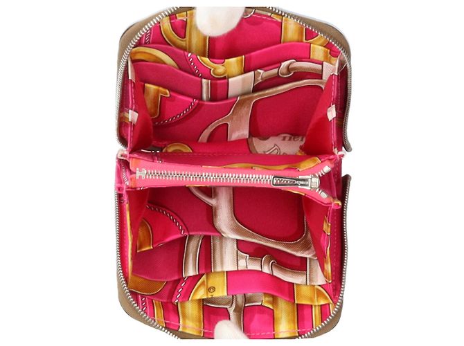 Hermès Azap Compact Silk-in Wallet/Coin Case Multiple colors Beige Taupe - view 5
