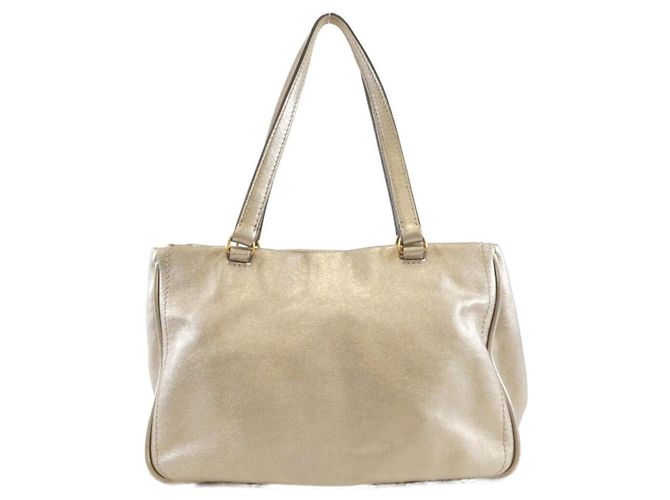 Loewe Handtasche Silber mit goldener Hardware - Ansicht 2