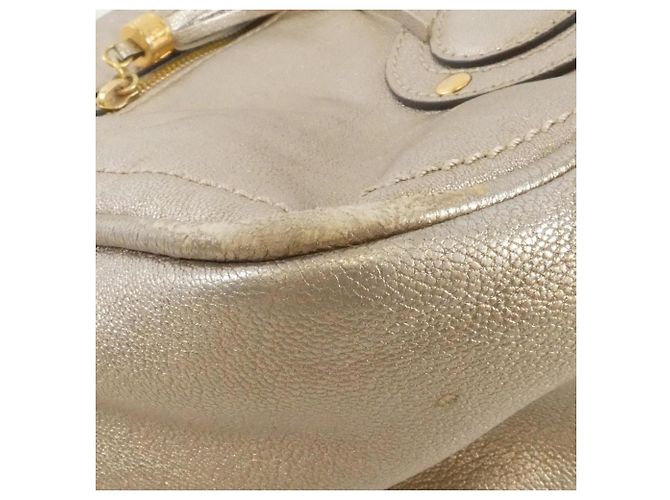 Loewe Handtasche Silber mit goldener Hardware - Ansicht 3