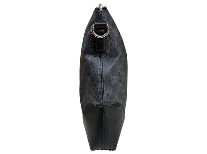 Borsa a Spalla Gucci GG Supreme Sherry Line Nero - vista 4