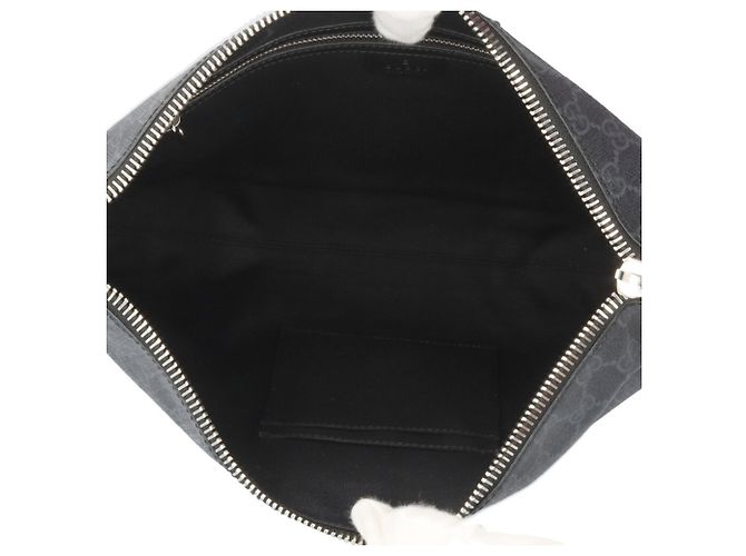 Borsa a Spalla Gucci GG Supreme Sherry Line Nero - vista 6