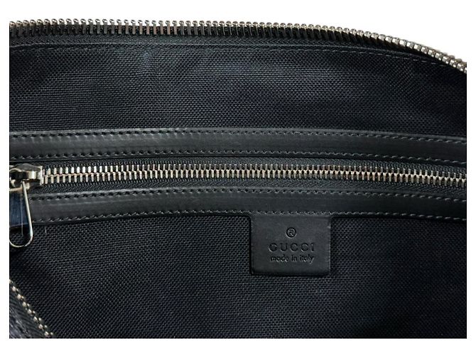 Borsa a Spalla Gucci GG Supreme Sherry Line Nero - vista 8
