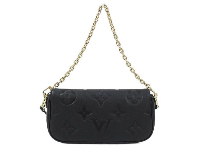 Portafoglio Louis Vuitton Monogram Empreinte Wallet on Chain Ivy Nero - vista 2