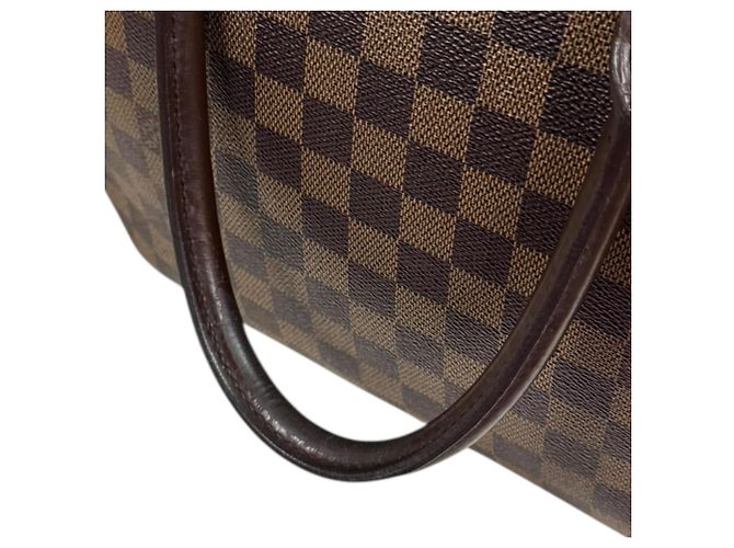 Borsa a mano Damier orizzontale Saria di Louis Vuitton Marrone - vista 14