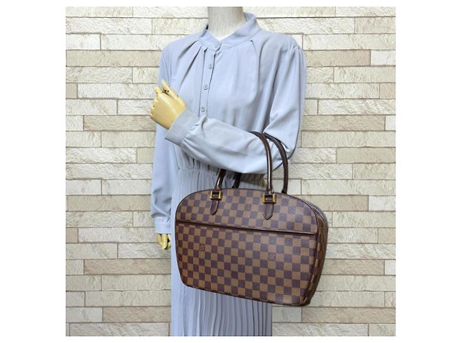 Borsa a mano Damier orizzontale Saria di Louis Vuitton Marrone - vista 2