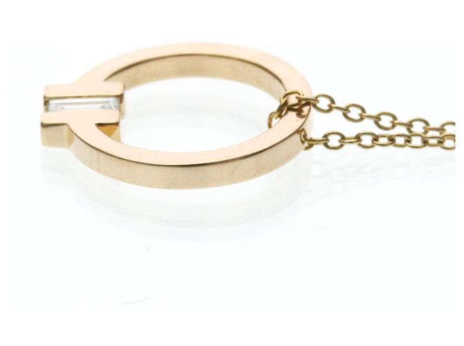 Tiffany & Co Collana Tiffany T Square con diamanti in oro rosa D'oro - vista 2