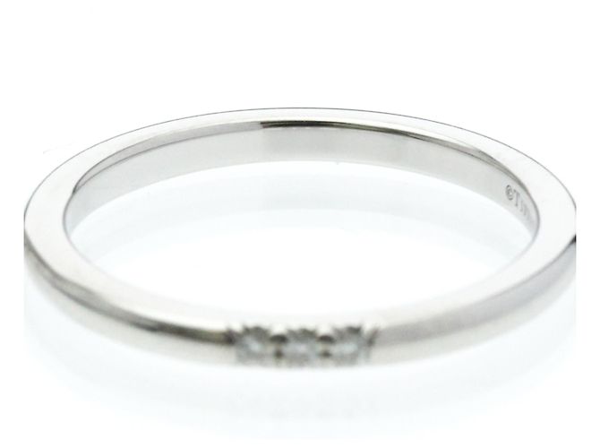 Tiffany & Co Tiffany Forever Ring 3P Diamant Platinband Silber - Ansicht 5