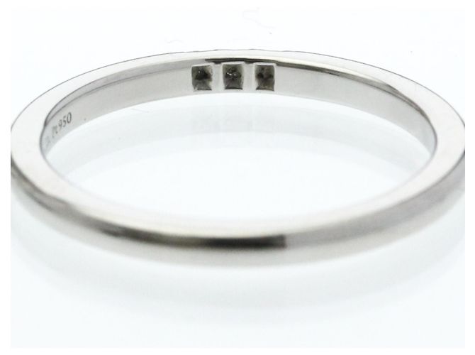Tiffany & Co Tiffany Forever Ring 3P Diamant Platinband Silber - Ansicht 7