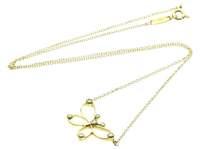 Tiffany & Co Collana di Diamanti a Farfalla Tiffany D'oro - vista 12