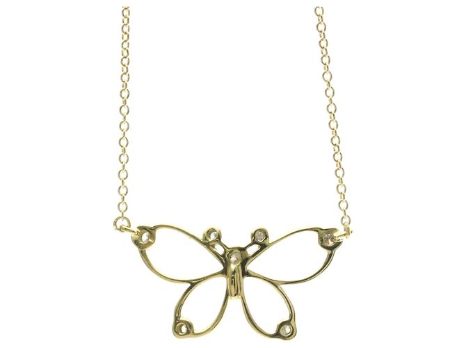 Tiffany & Co Collana di Diamanti a Farfalla Tiffany D'oro - vista 2