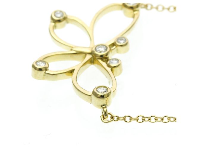 Tiffany & Co Collana di Diamanti a Farfalla Tiffany D'oro - vista 3
